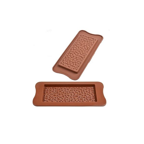 Forma silikón tablička čokolády srdiečka