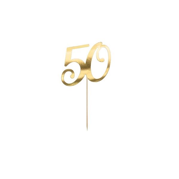 Engraving - number 50 gold Engraving - number 50 gold