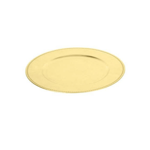 Tanier zlatý ozdobný okraj 33 cm
