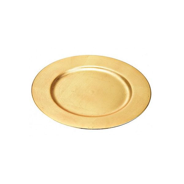 Tanier zlatý hladký okraj 33 cm