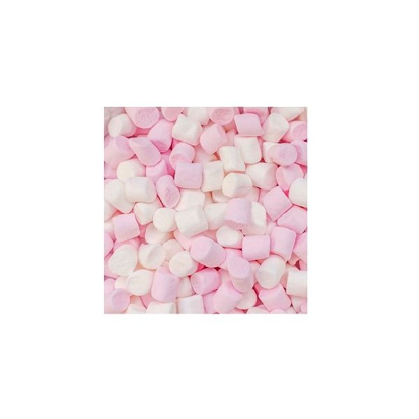 Marshmallow mini biało-różowy 1 kg