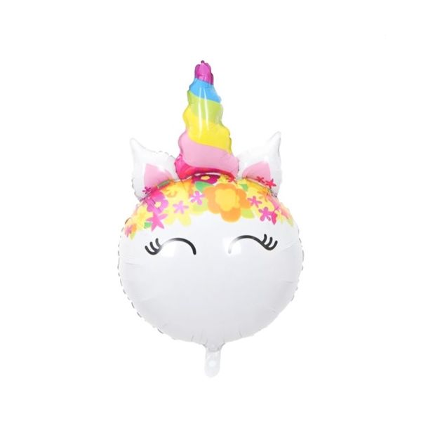 White-pink unicorn balloon