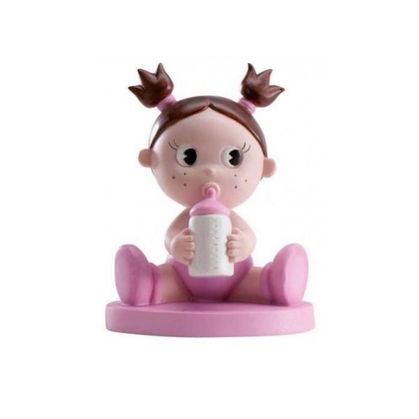 Figure of a little girl with a bottle