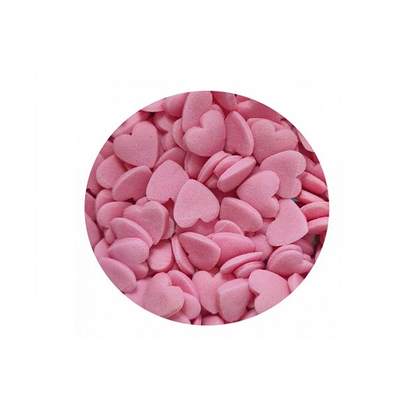 Sprinkle pink hearts 40 g