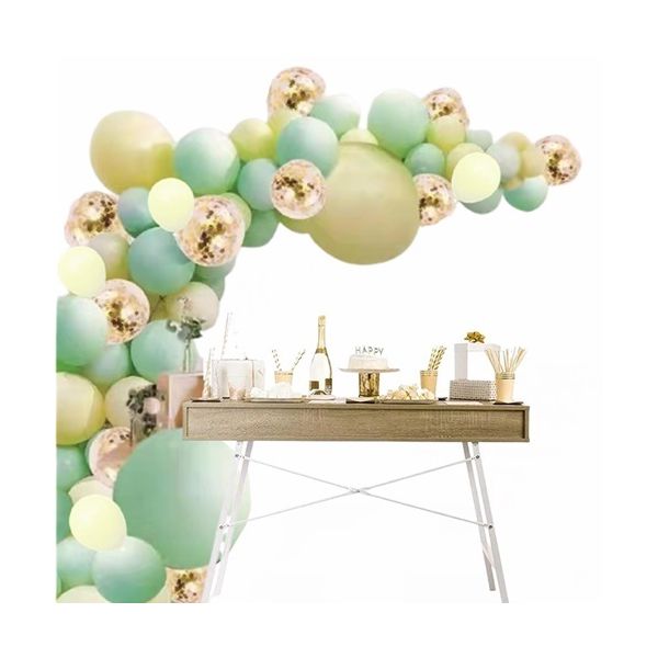 Girlandenballons grün-gelb 100 Stk