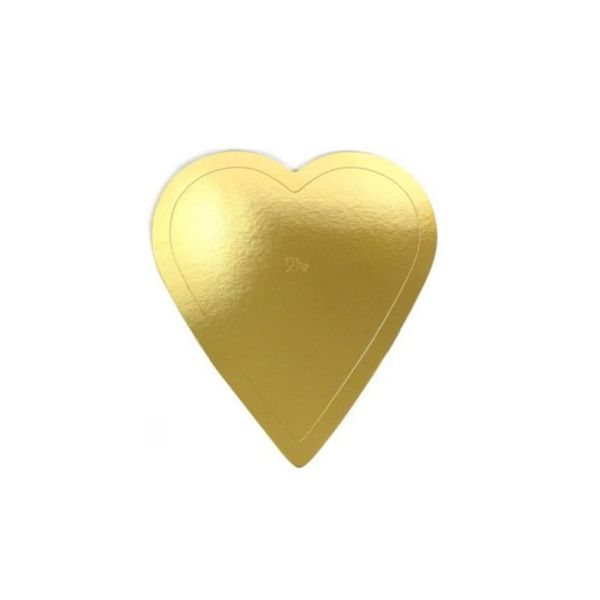 Pad thin golden heart 20.6 x 18 cm