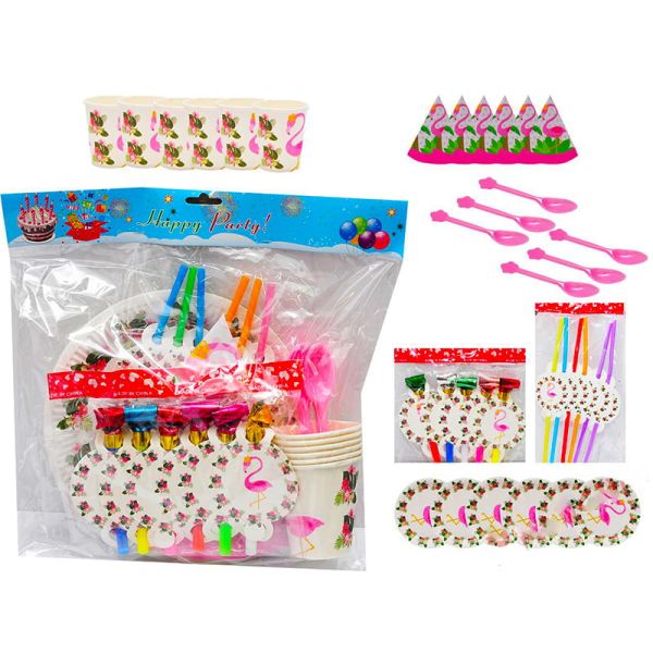 Flamingo party set