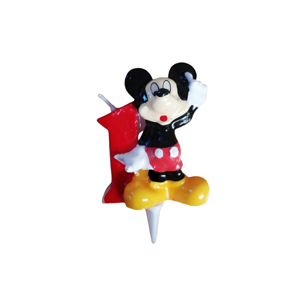 Sviečka na tortu Mickey Mouse č. 1 Sviečka na tortu Mickey Mouse č. 1