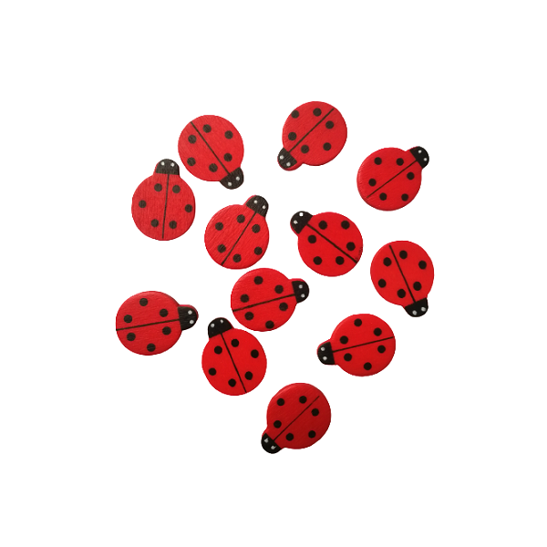 Ladybug wood 12 pcs