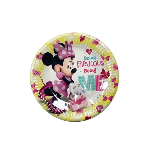 Minnie paper plate 19.5 cm 8 pcs