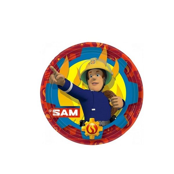 Fireman Sam plate 23 cm 8 pcs