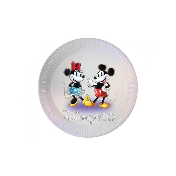 Minnie and Mickey paper plate 23 cm 8 pcs