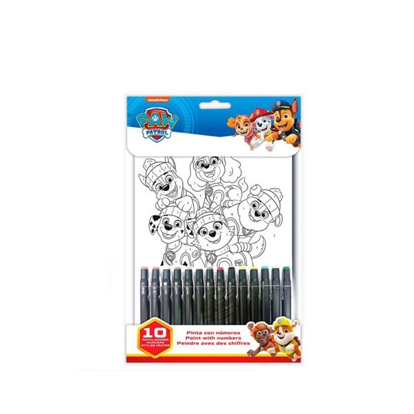Set of markers and coloring book Paw Patrol