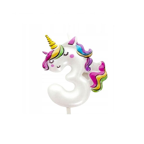 Unicorn candle no. 3