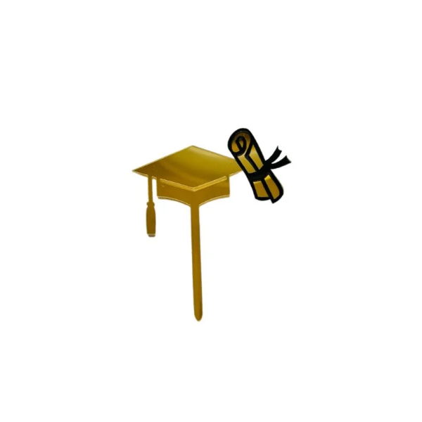 Zapich - graduation cap gold acrylic