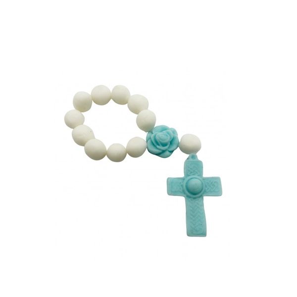 Decoration for the 1st St. reception - blue rosary