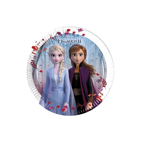 Tányér Frozen II Anna és Elsa 19,5 cm - 8 db