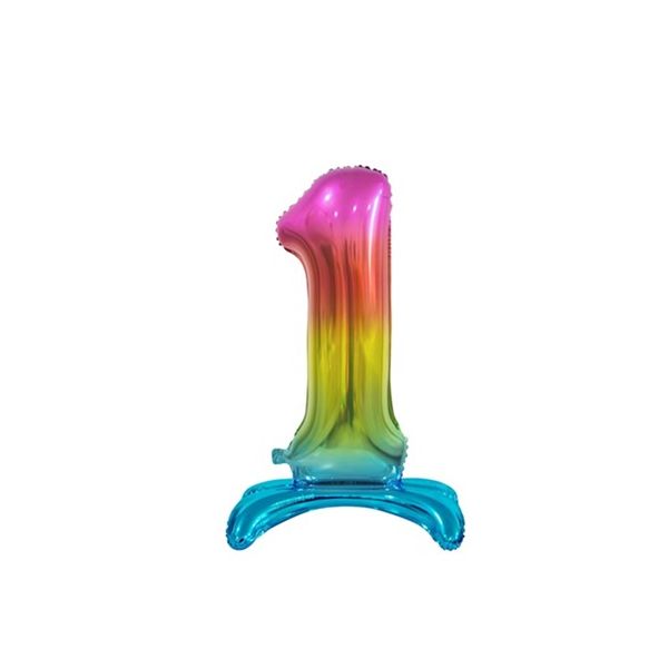 Color foil balloon standing no. 1