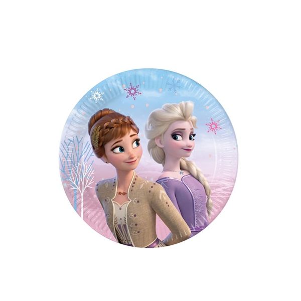 Plate Frozen Anna and Elsa 19.5 cm - 8 pcs