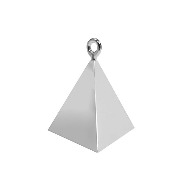 Ťažítko na balón pyramída strieborná