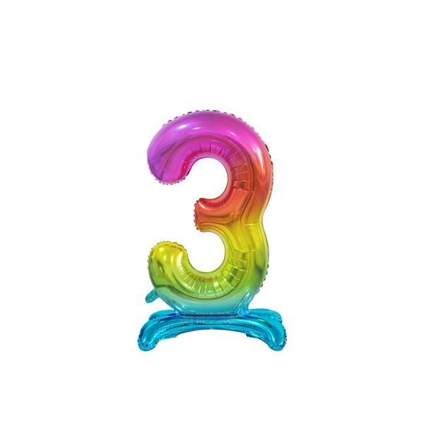 Color foil balloon standing no. 3