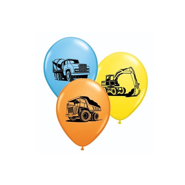 Luftballons Farbmix mit Autos 28 cm 25 Stk
