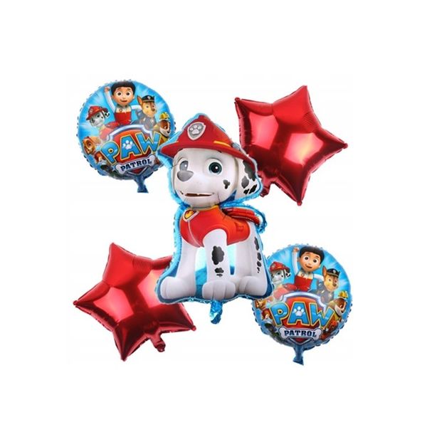 Foil balloon Paw Patrol Marshall 5 pcs Foil balloon Paw Patrol Marshall 5 pcs