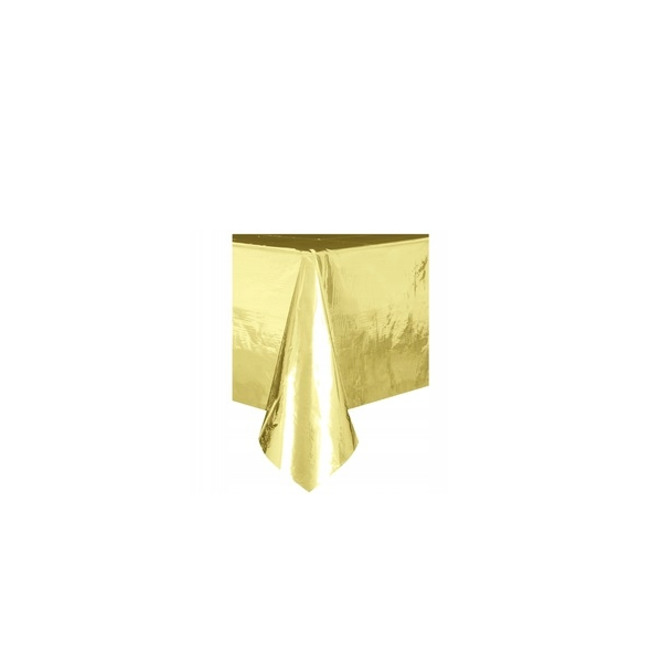 Gold foil tablecloth 137x274 cm