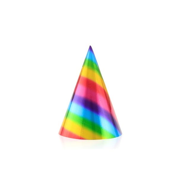 Party hat colored 6 pcs