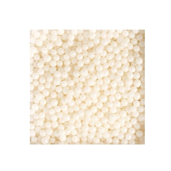 Posyp perličky perlově bílé 5 mm 50 g