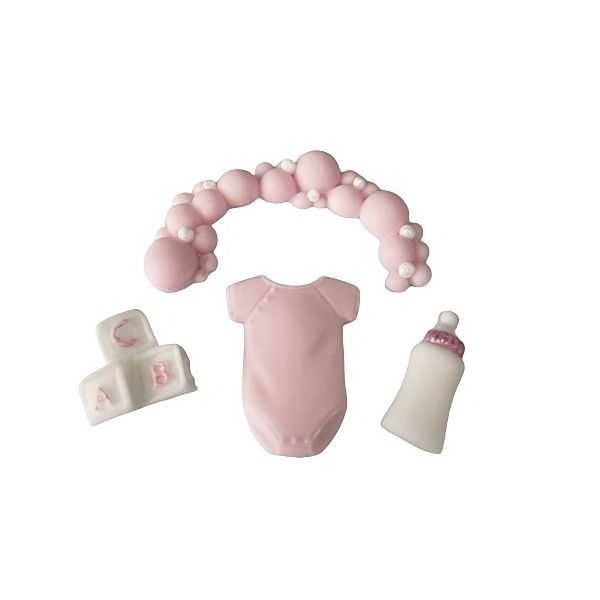 Set - baptism pink 4 pcs