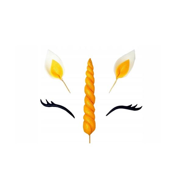 Unicorn - golden horn set of 5 pcs