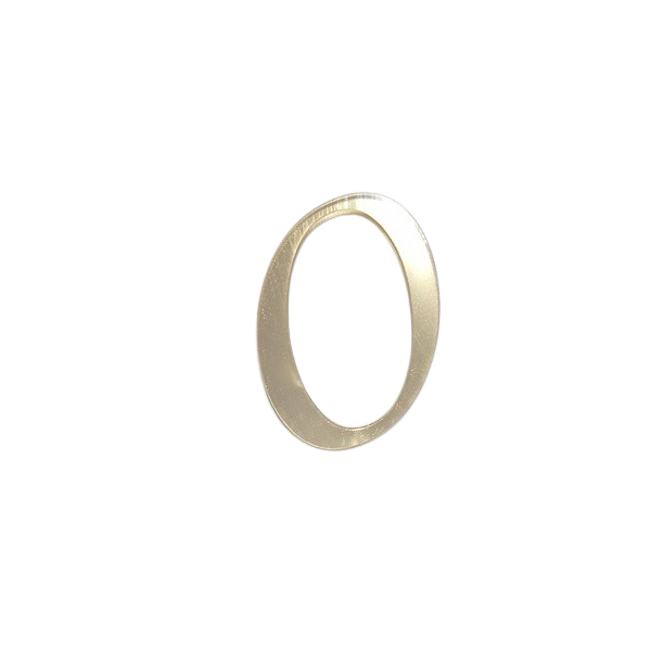 Engraving - mirror gold number 0-9 Engraving - mirror gold No. 0