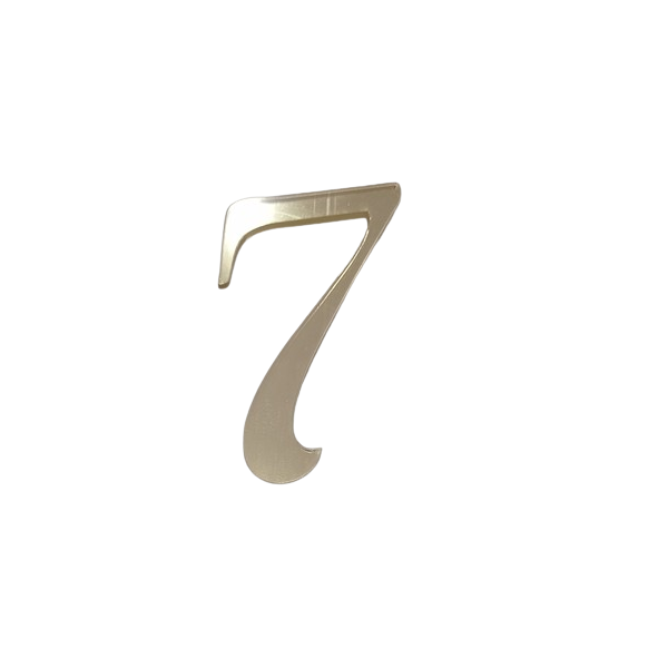 Engraving - mirror gold number 0-9 Engraving - mirror gold No. 7