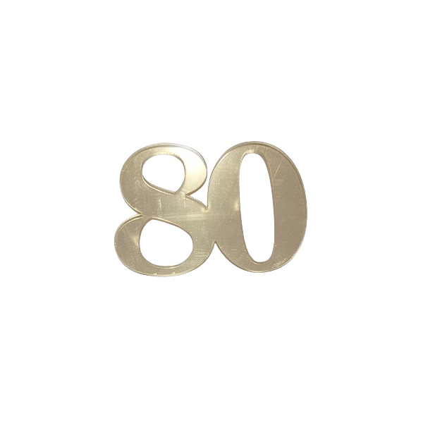 Zápich zlatý akryl č.80