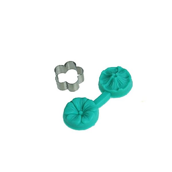 Ausstecher + Silikon-Blumenform 3 cm