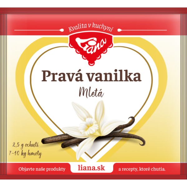 Real vanilla, ground 2.5 g