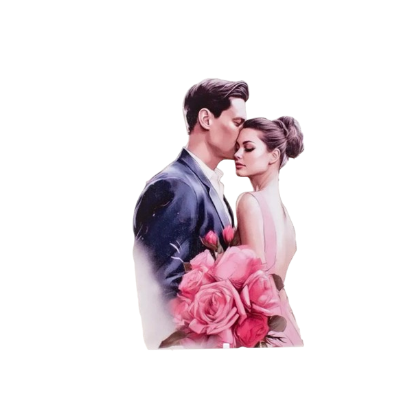 Zapich - Couple in love with roses