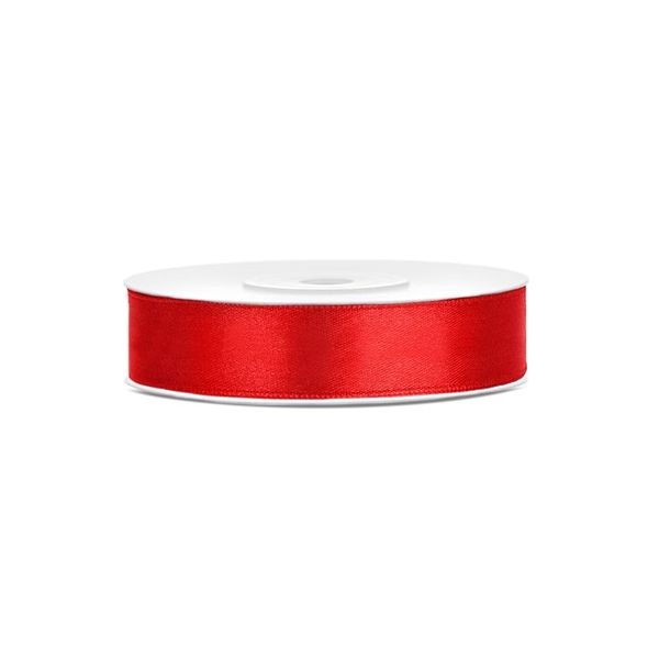 Red satin ribbon 2 cm x 23 m