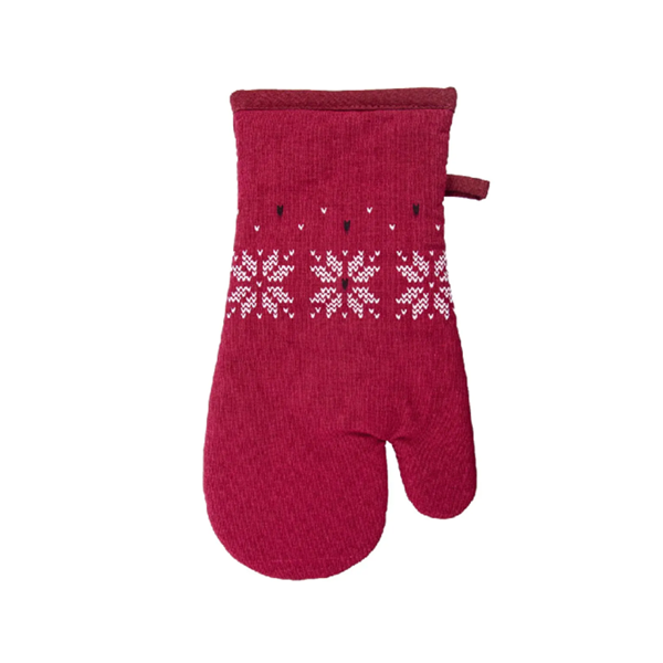 Weihnachtspullover mit Küchenhandschuhmuster