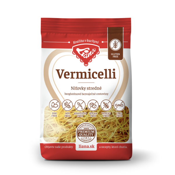 Gluten-free pasta Niťovky medium 200g