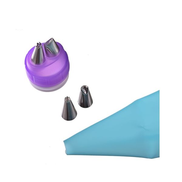 Double adapter + 4 tips + 1 bag