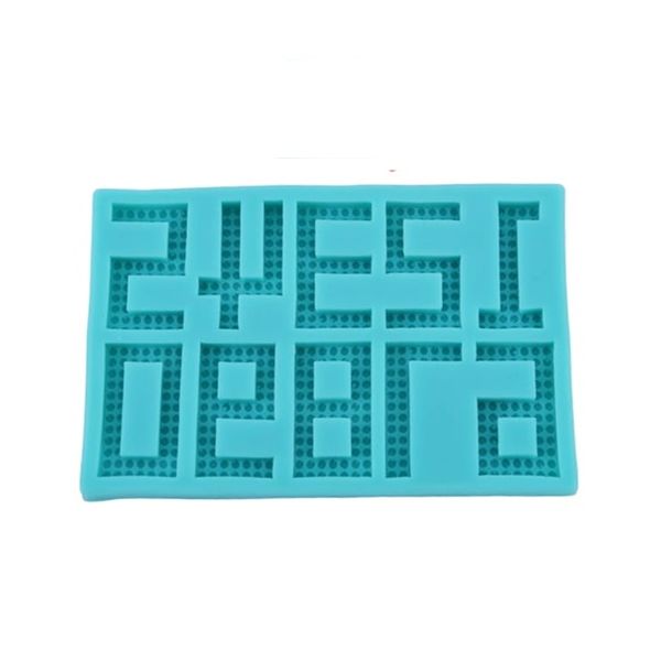 Silicone mold numbers cubes
