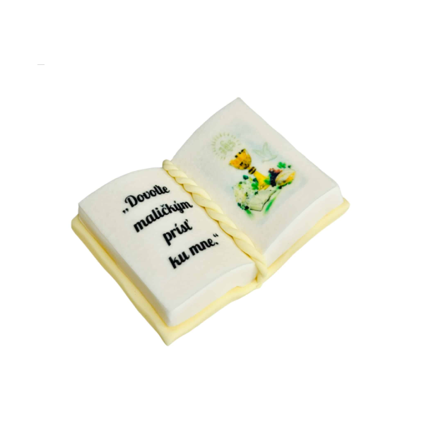 Communion book with quote