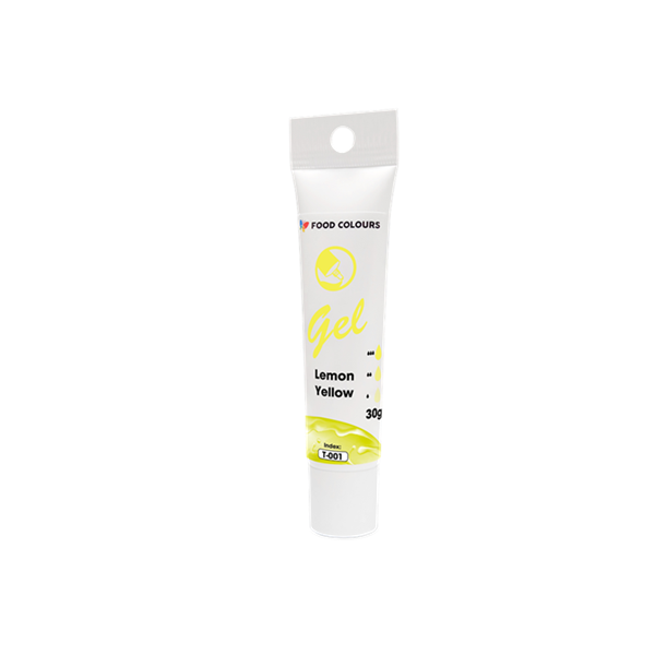 Gel paint - Strawberry Red 30g Gel paint - Lemon yellow 30g