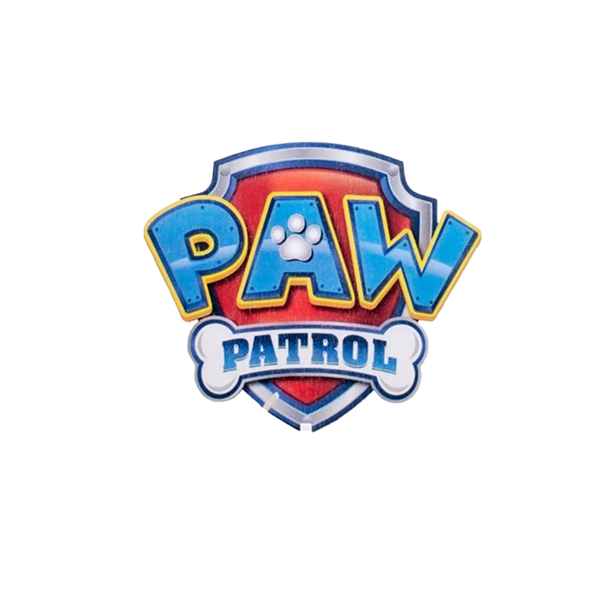 Paw Patrol logo wood engraving