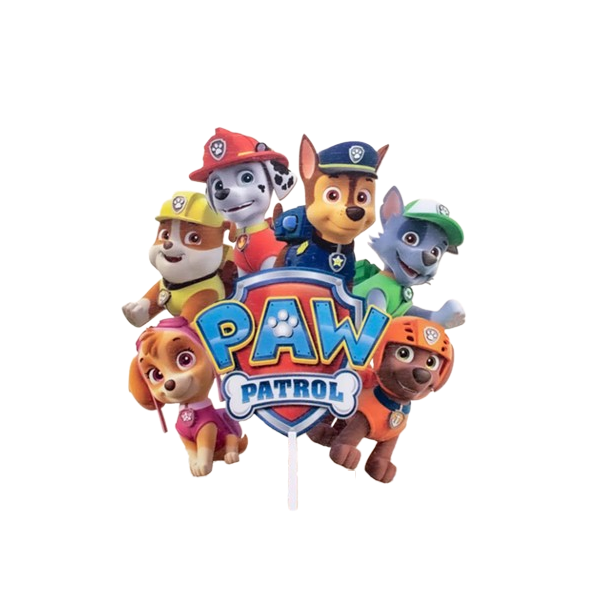 Zápich - Paw Patrol s logem dřevo