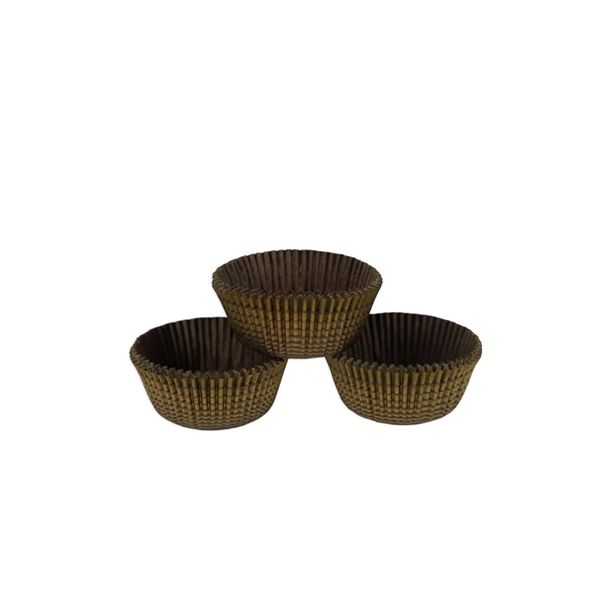 Pappbecher braun-gold 44 mm 100St