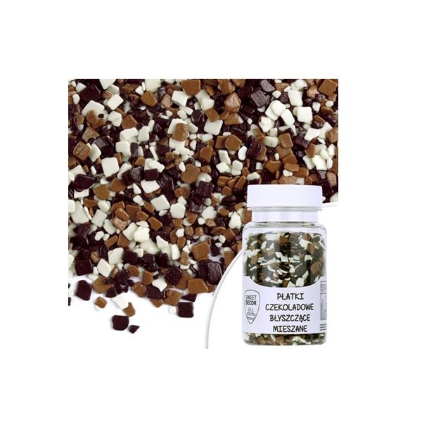 Sprinkle slices of chocolate mix 60 g