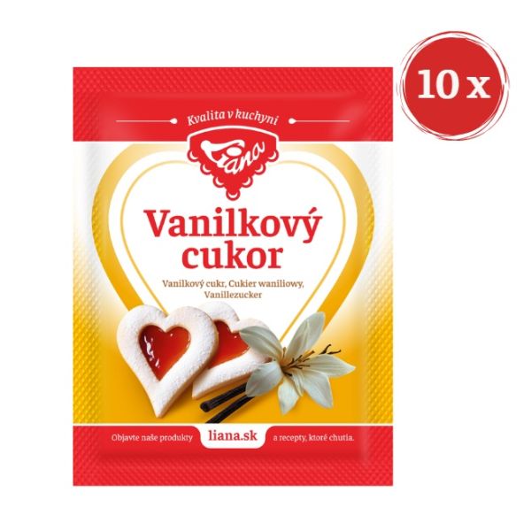 XXL balenie 10 x Vanilkový cukor LIANA 10 g